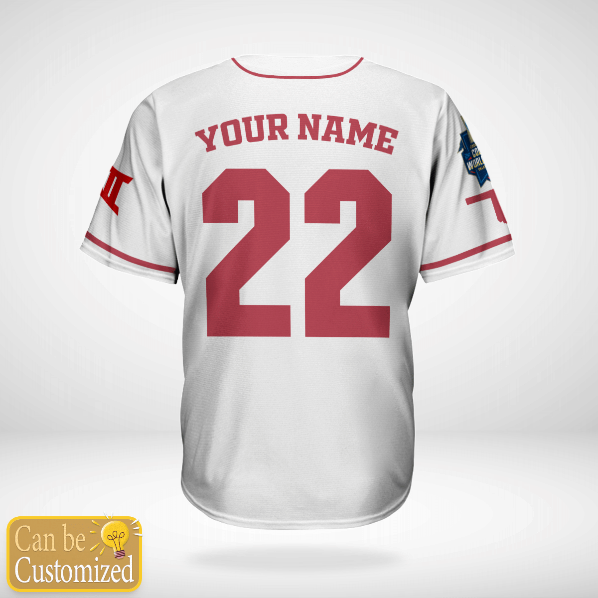 Personalized Oklahoma White Jersey