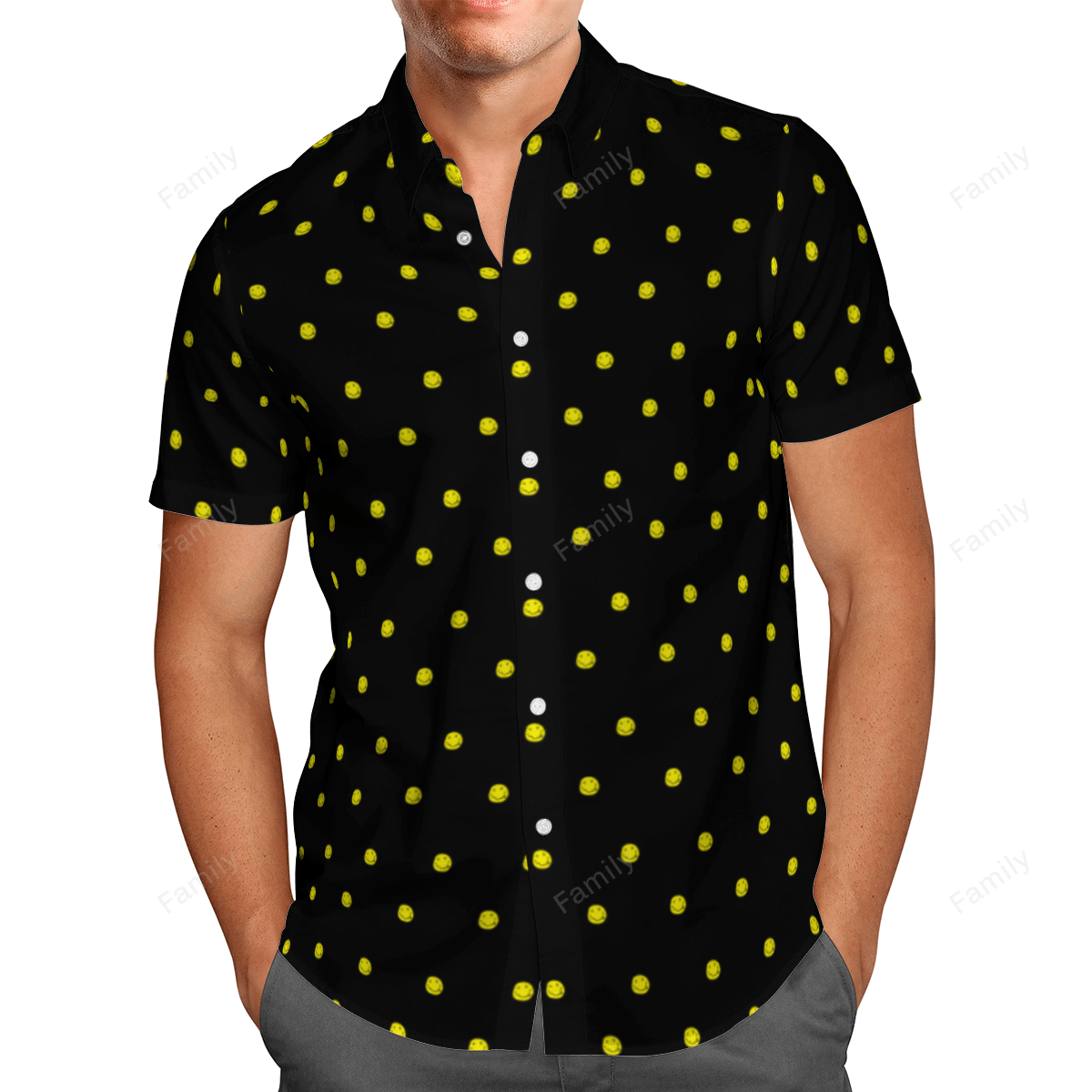 Smile Face Fashion Hawaiian Shirt