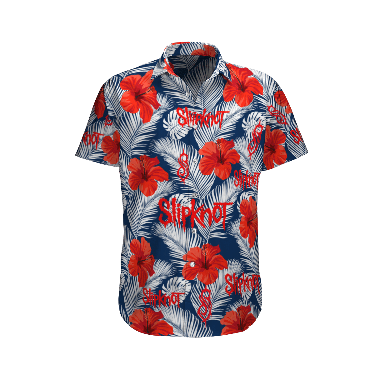 Slipknot Fashion Red Blue Hawaiian Shirt