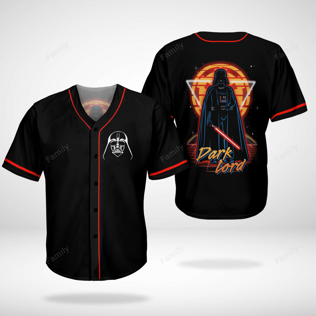 Dark Vader AOP Baseball Jersey