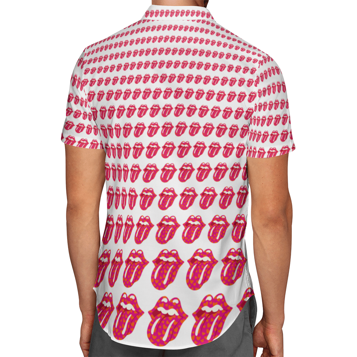 The Rolling Stones Heart Hawaiian Shirt