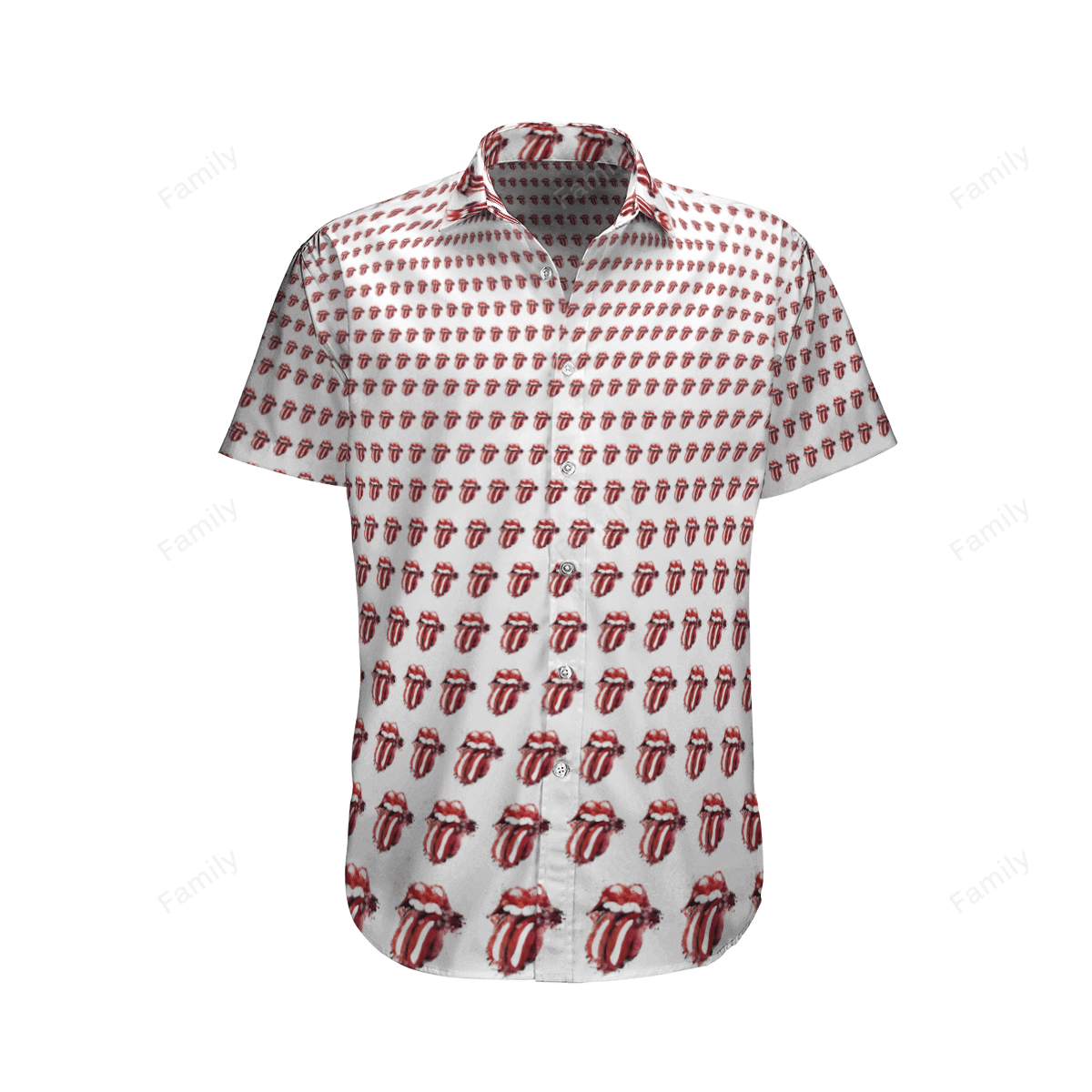 The Rolling Stones AOP Hawaiian Shirt