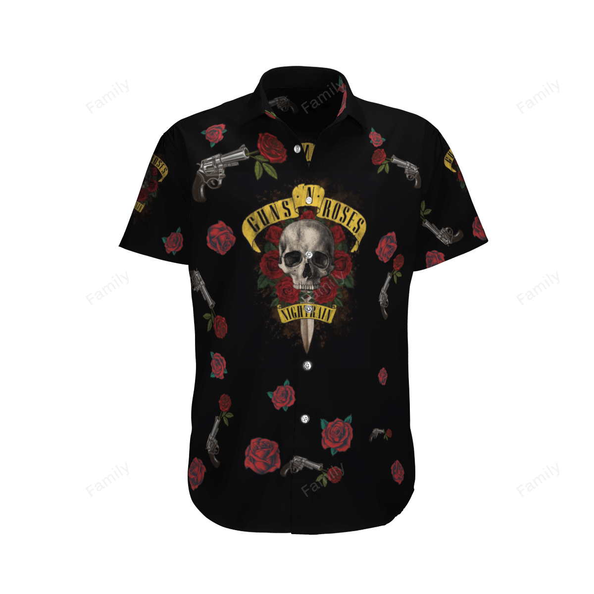 Guns N' Roses Nightrain AOP Hawaii Shirt