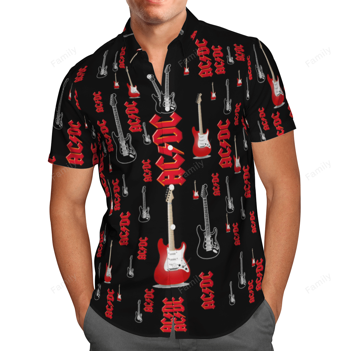 AC/DC AOP Hawaii Shirt