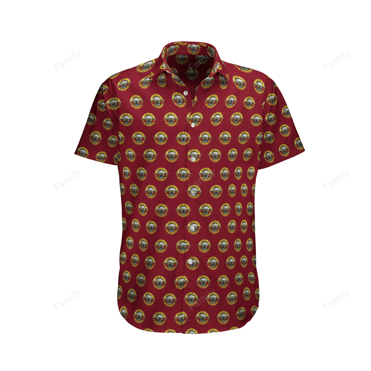 Guns N' Roses Red AOP Hawaii Shirt