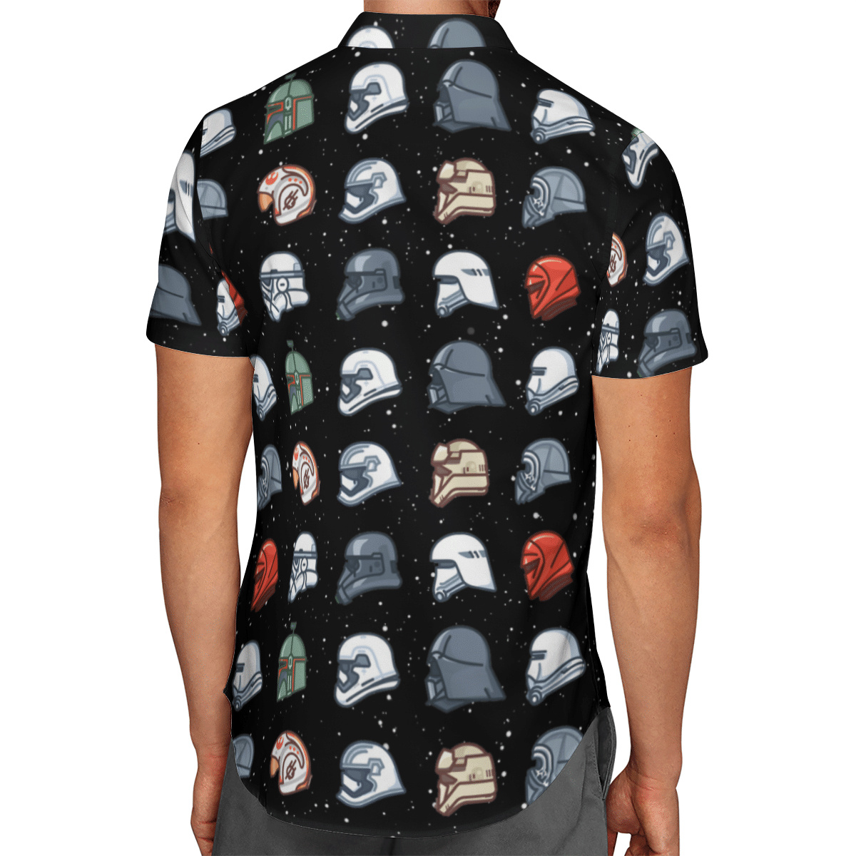 Star wars Galaxy Helmet AOP Hawaii Shirt