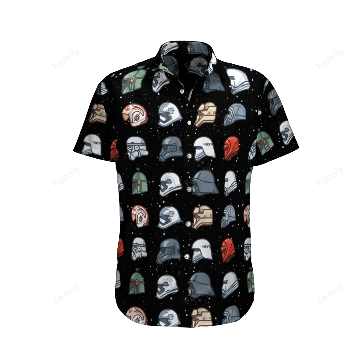 Star wars Galaxy Helmet AOP Hawaii Shirt