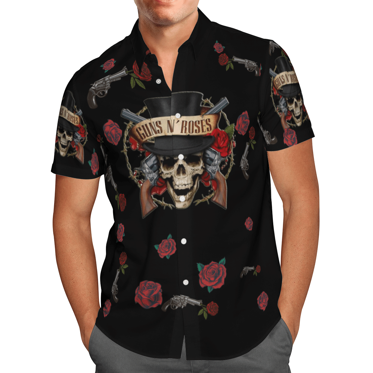 Guns N' Roses AOP Hawaii Shirt