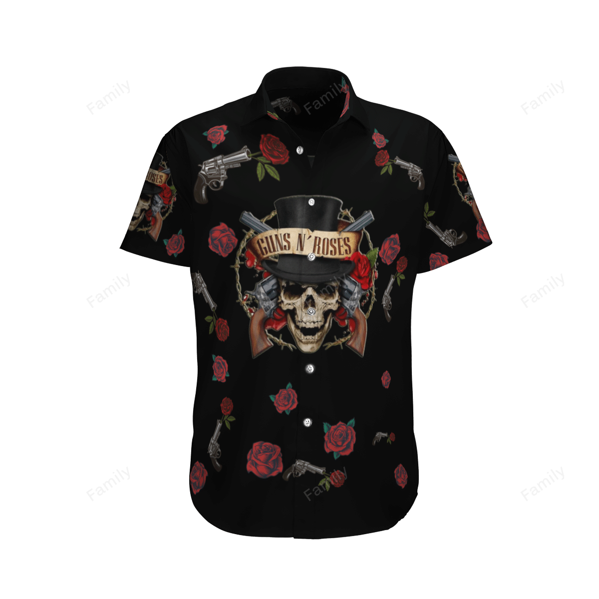 Guns N' Roses AOP Hawaii Shirt