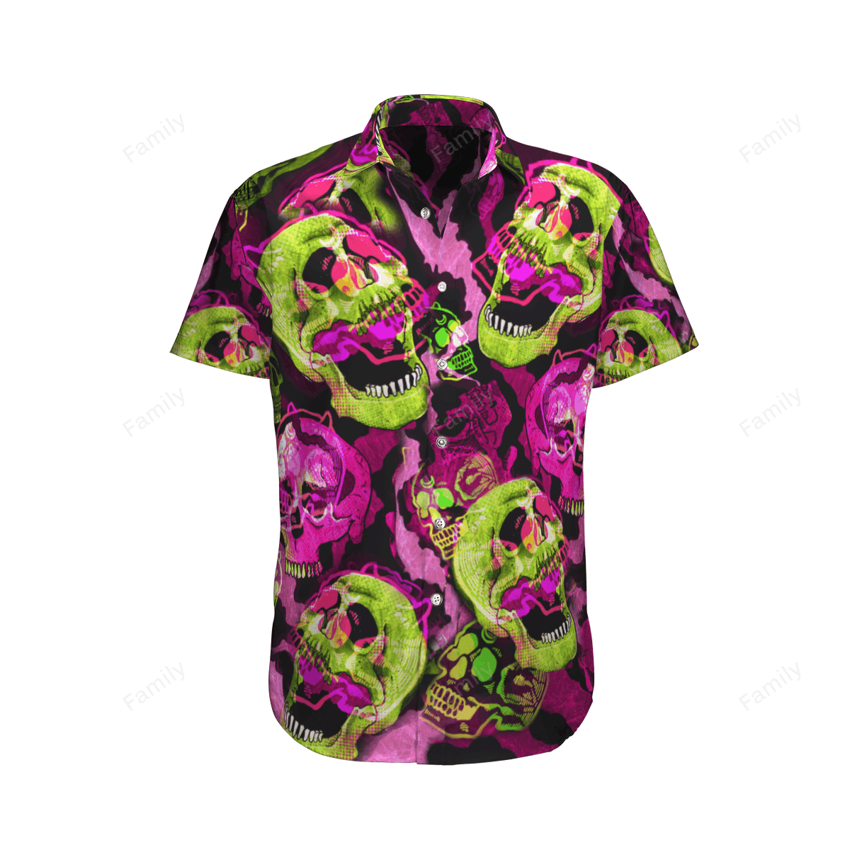 Colorful Skull Hawaii Tshirt