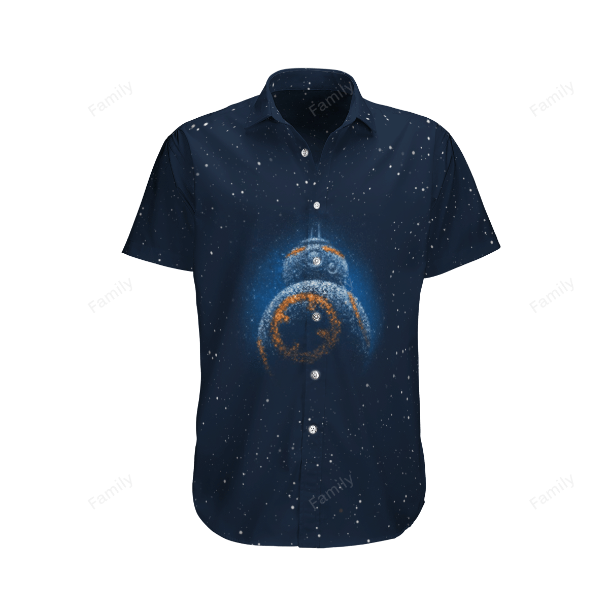 BB8 Starwars Galaxy AOP Hawaii Shirt