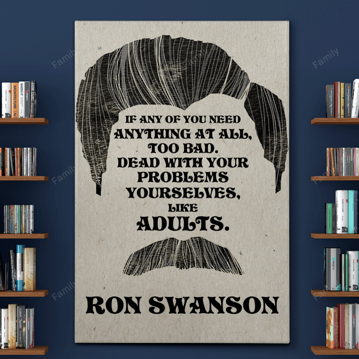 Ron Swanson Canvas