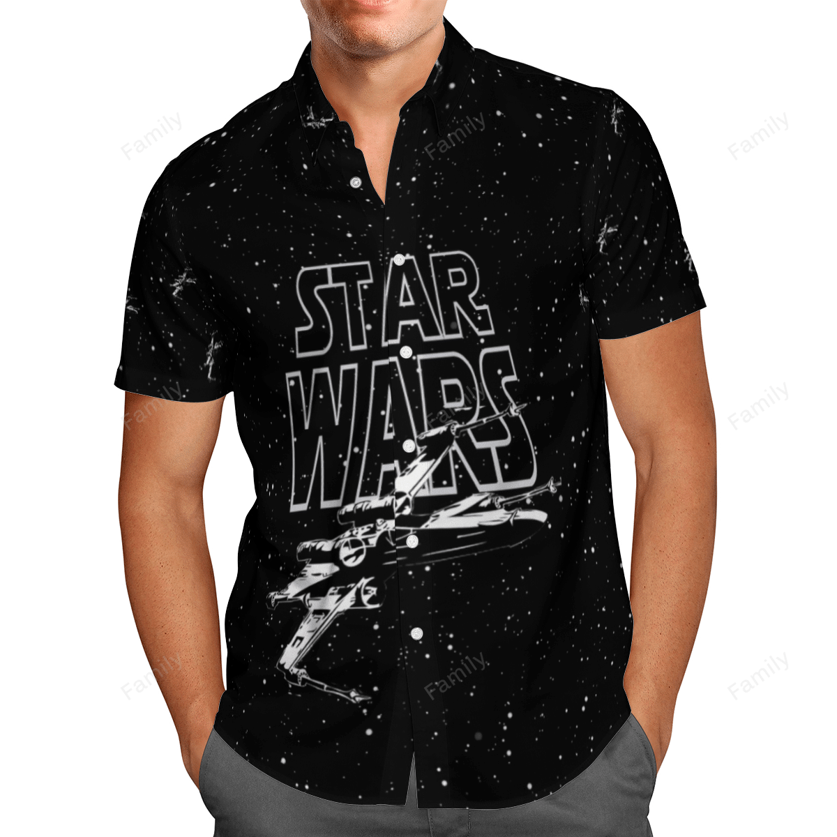 Starwars X-Wing AOP Hawaii Shirt