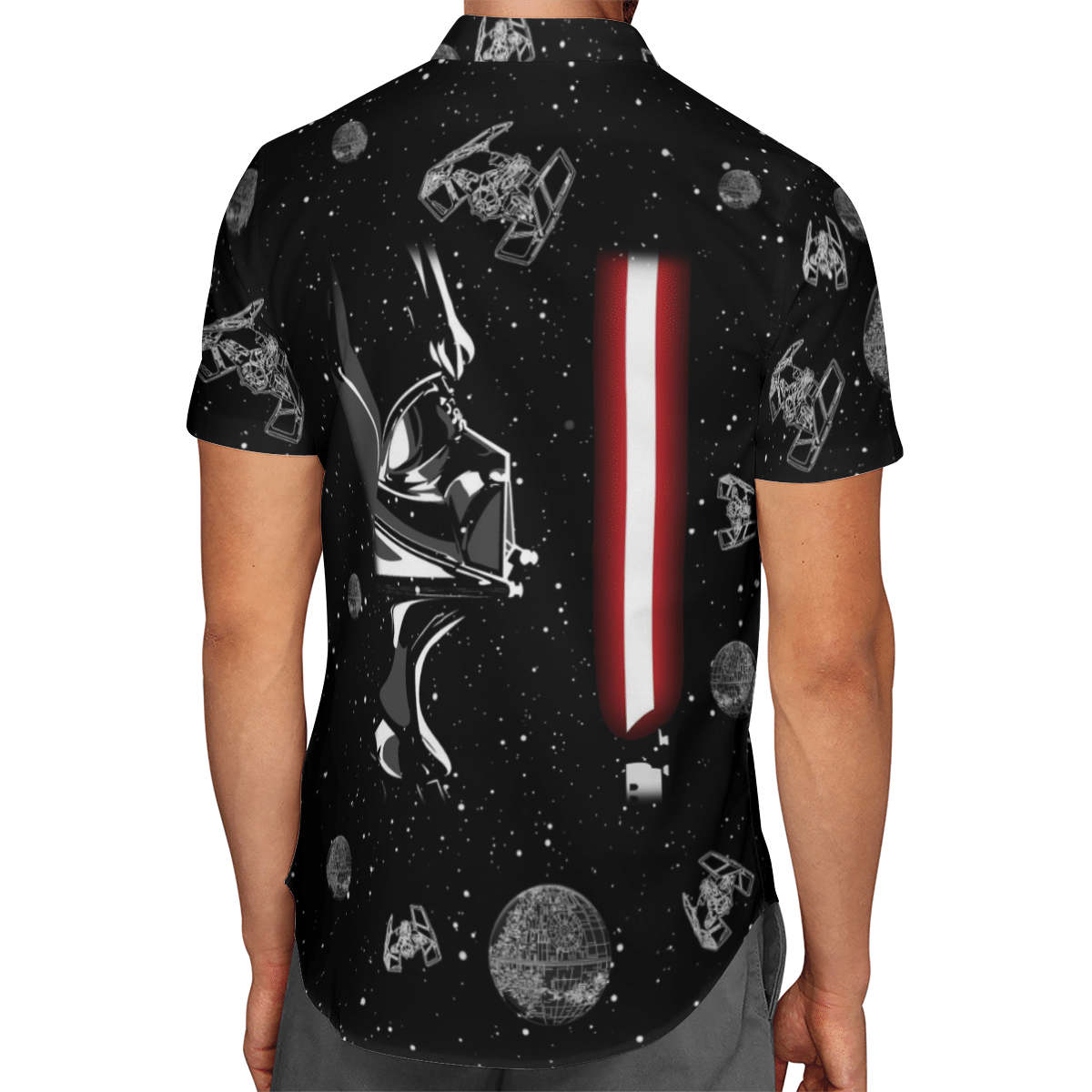 Dark Vader Galaxy AOP Hawaii Shirt
