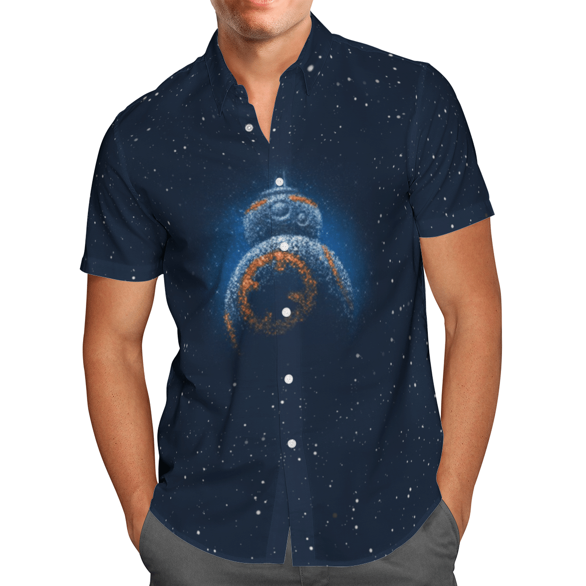BB8 Starwars Galaxy AOP Hawaii Shirt
