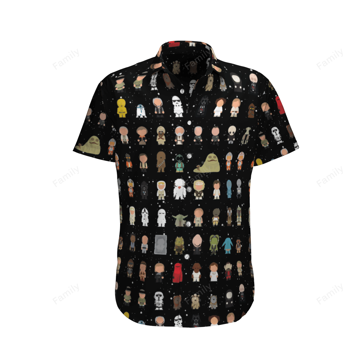 Starwars Character Galaxy AOP Hawaii Shirt