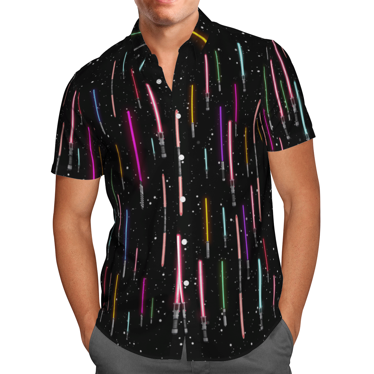 LightSaber Galaxy AOP Hawaii Shirt