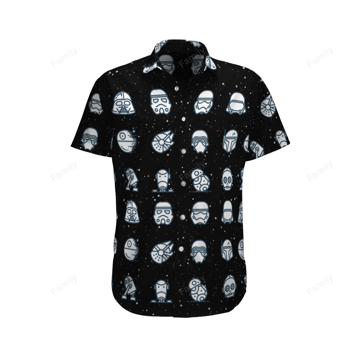 StarWars Helmet AOP Hawaii Shirt