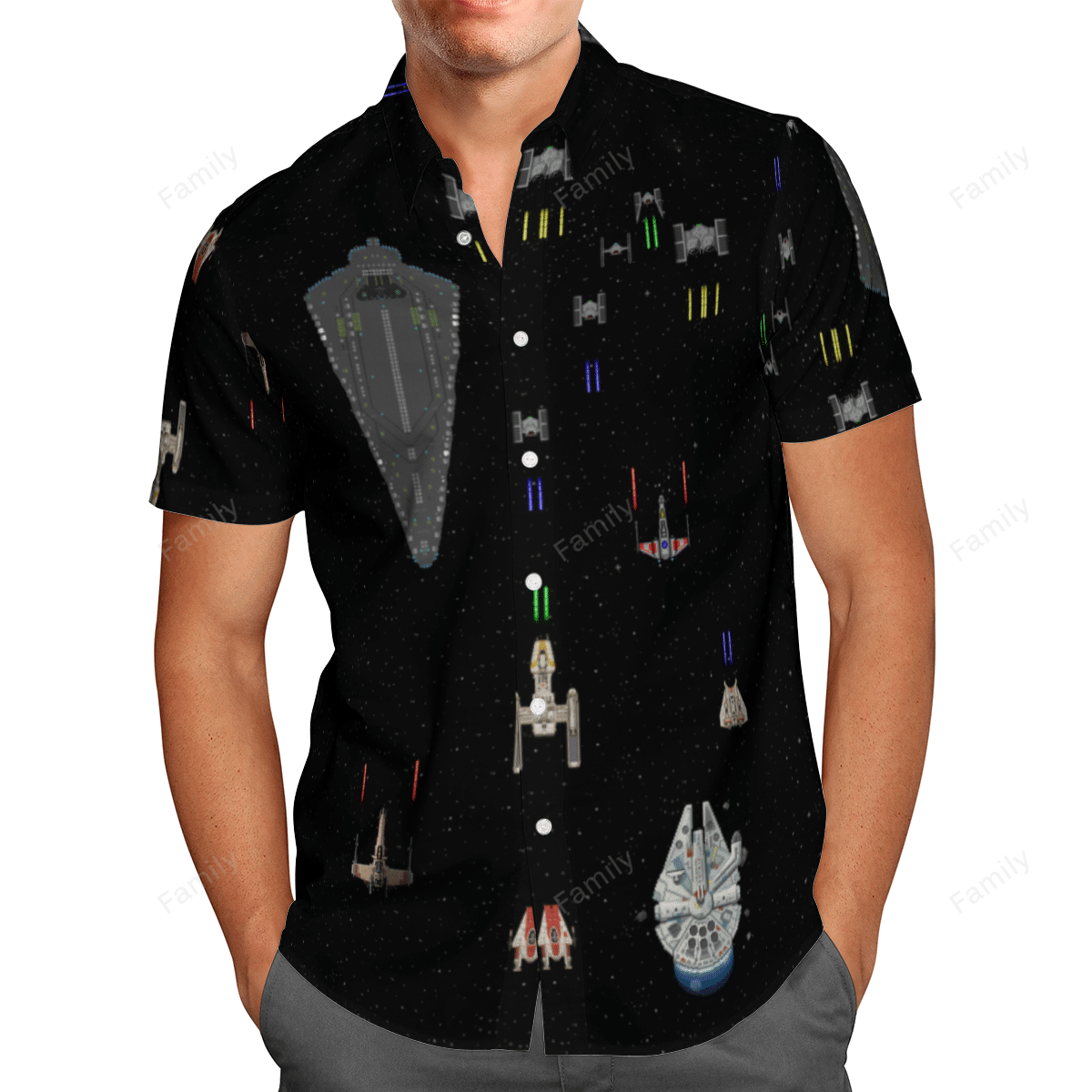 Star Wars Battle Ship AOP Hawaii Shirt