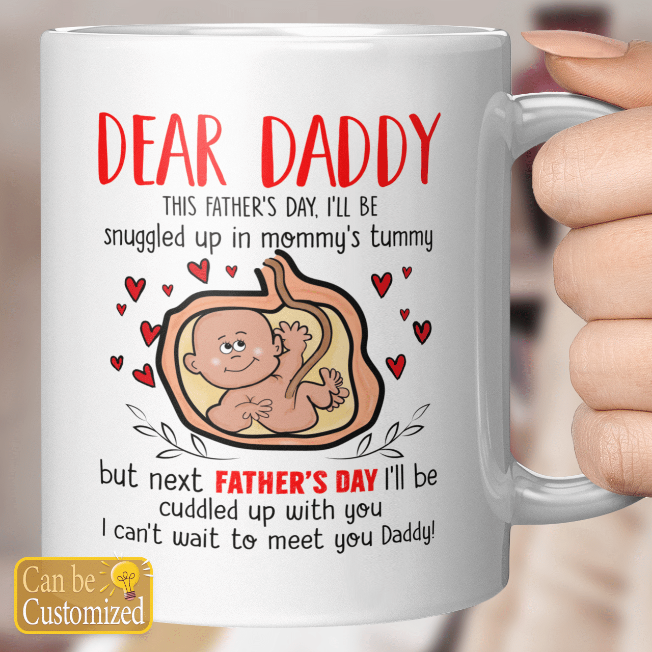 Personalization Dear Daddy Father Day- Mug