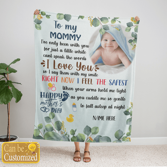 To My Mom Happy Mother's Day Blanket