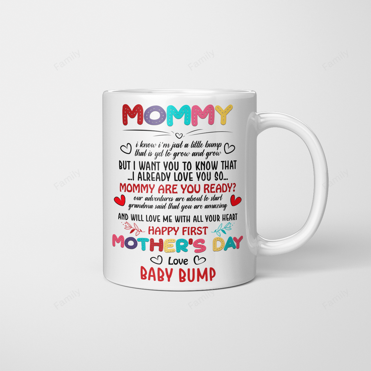 baby bump beverage Mug