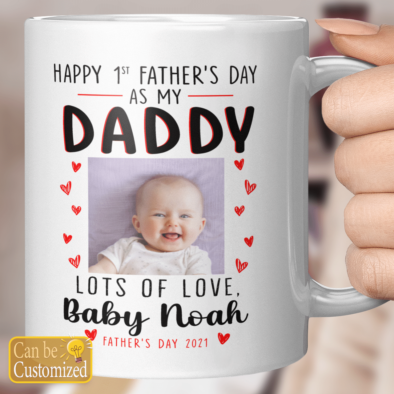 Happy 1st Father's Day Mug