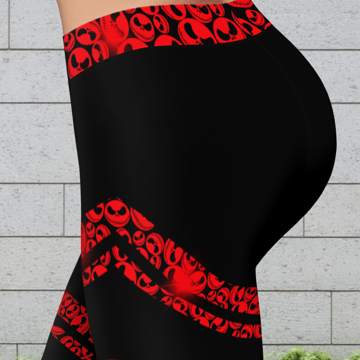 Red Fashion Hollow Out Leggings
