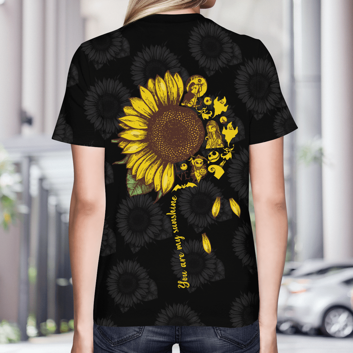 Sunflowers Hollow Out Tank Top & Leggings