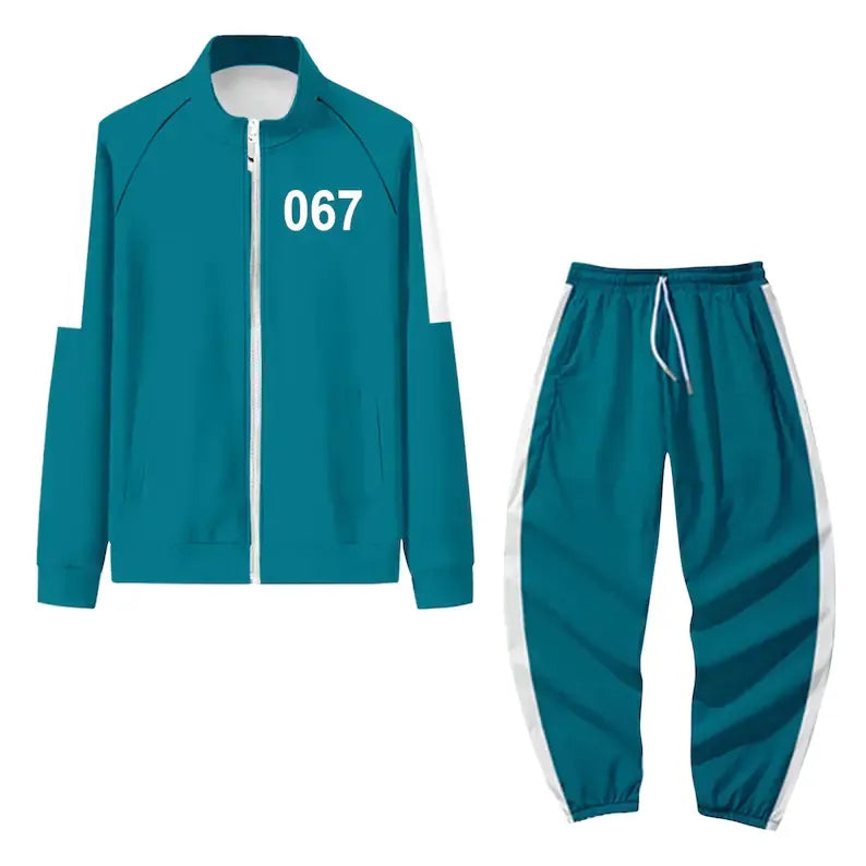 Squid Game Merch Cosplay Costume Athletic Tracksuit Set