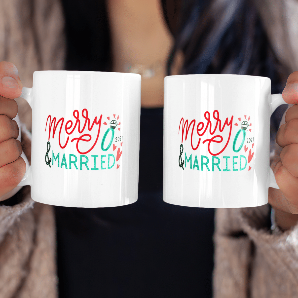 Merry & Married 2021 Christmas Mug