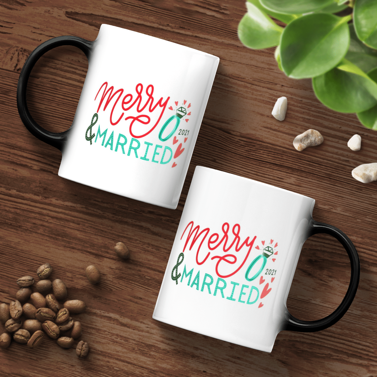 Merry & Married 2021 Christmas Mug