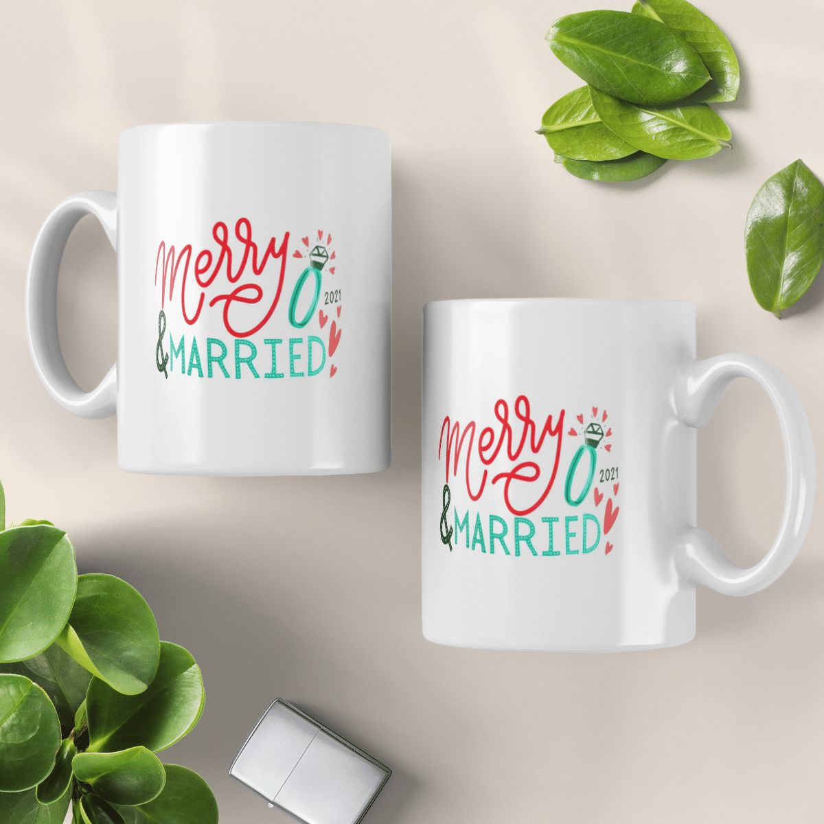 Merry & Married 2021 Christmas Mug