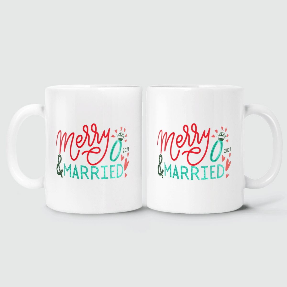 Merry & Married 2021 Christmas Mug