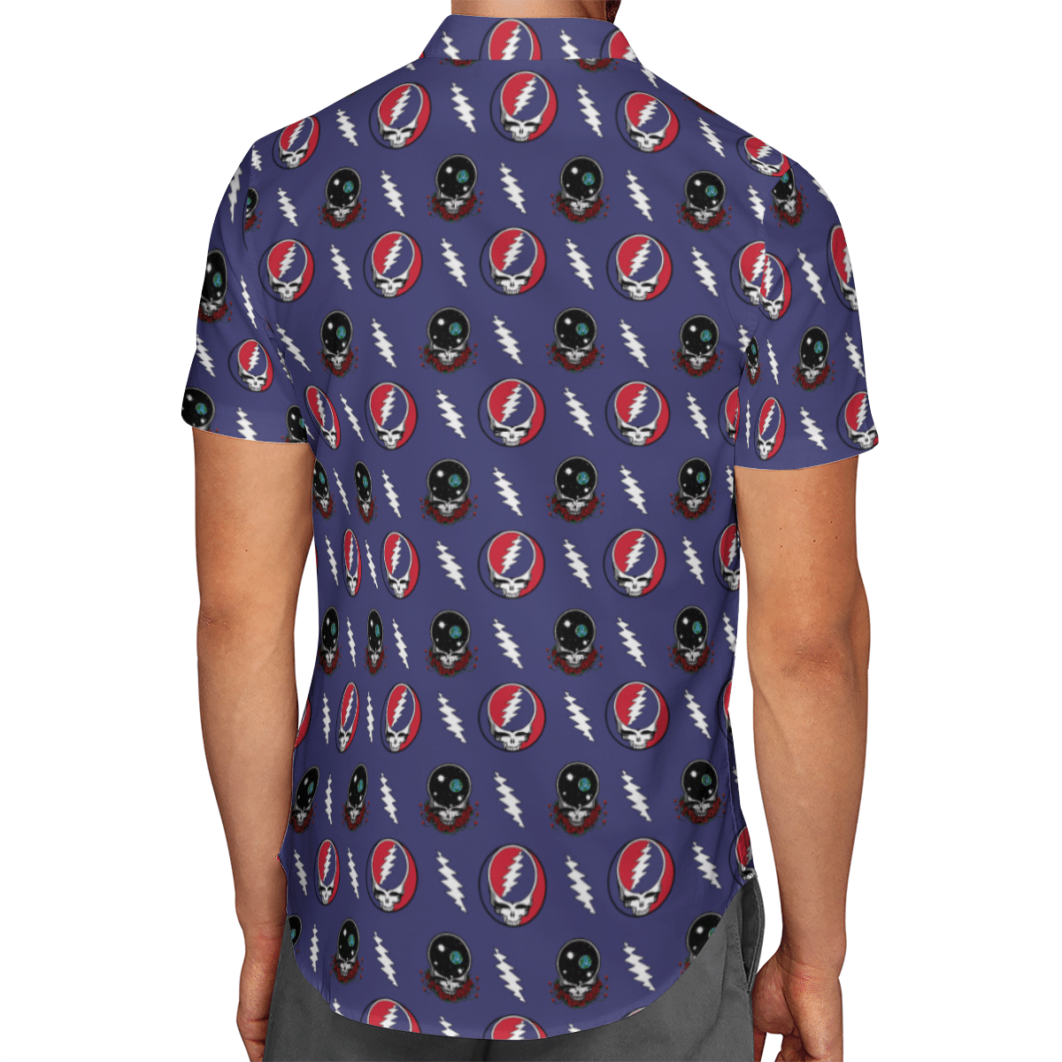 Grateful Dead Navy Hawaiian Shirt