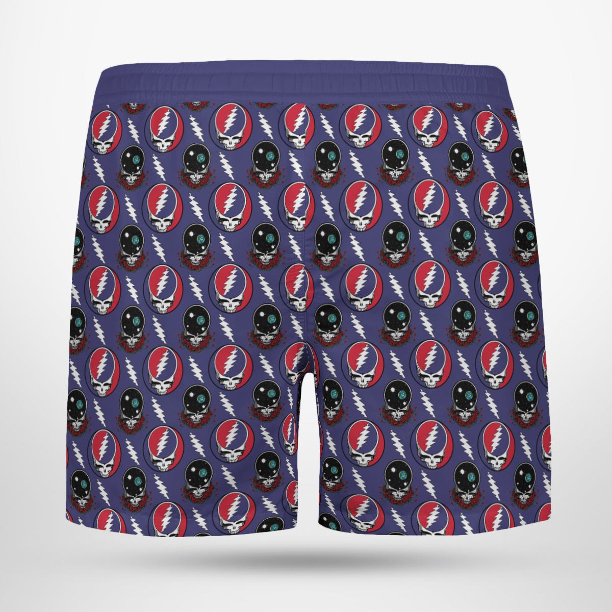 Grateful Dead Navy AOP Beach Shorts