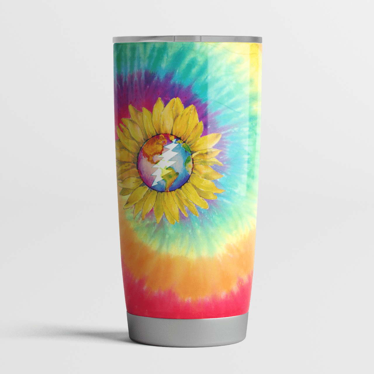 Grateful Dead Colorful Sunflowers Tumbler