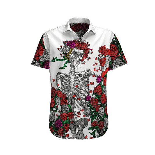 Grateful Dead - Skull Hawaiian Shirt