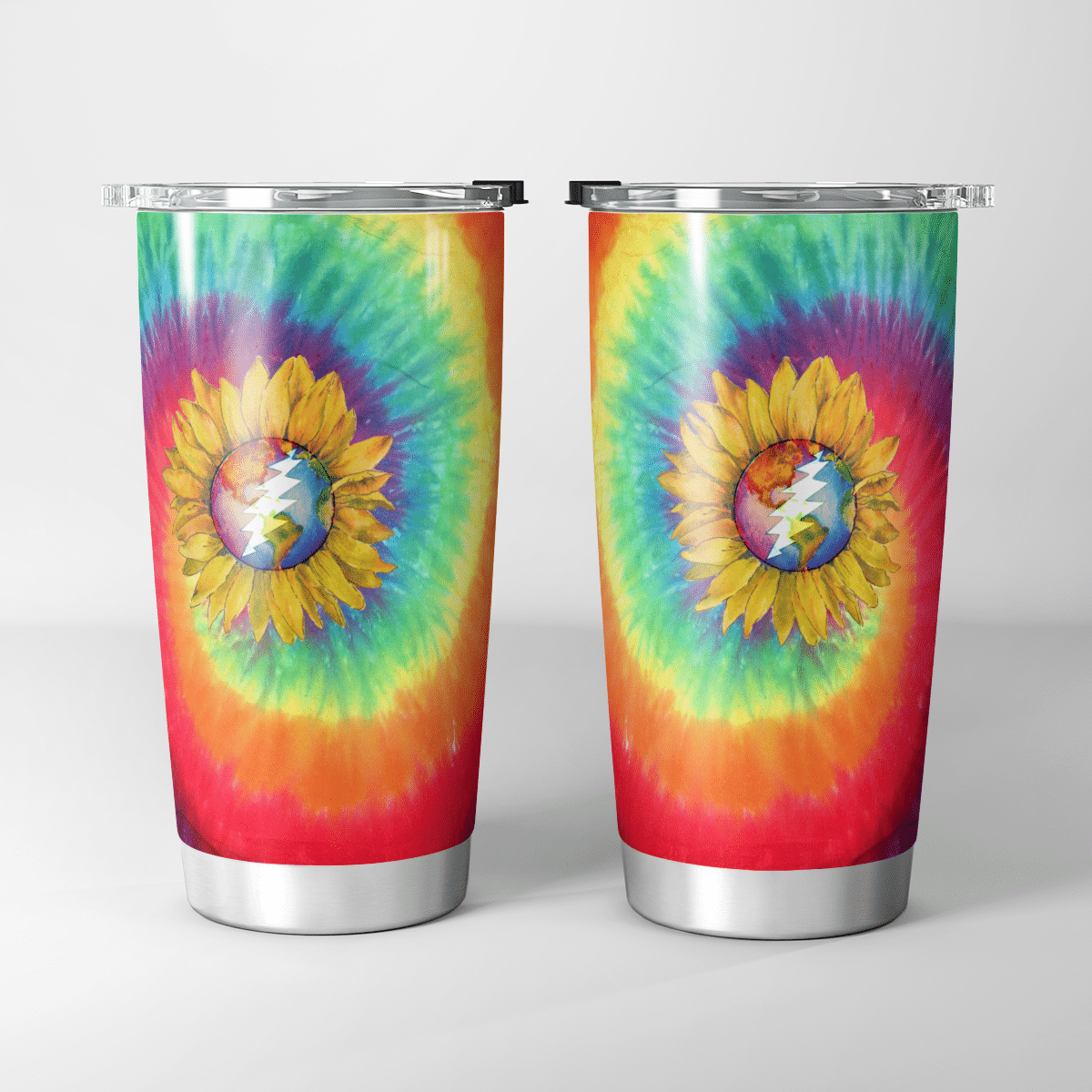 Grateful Dead Colorful Sunflowers Tumbler