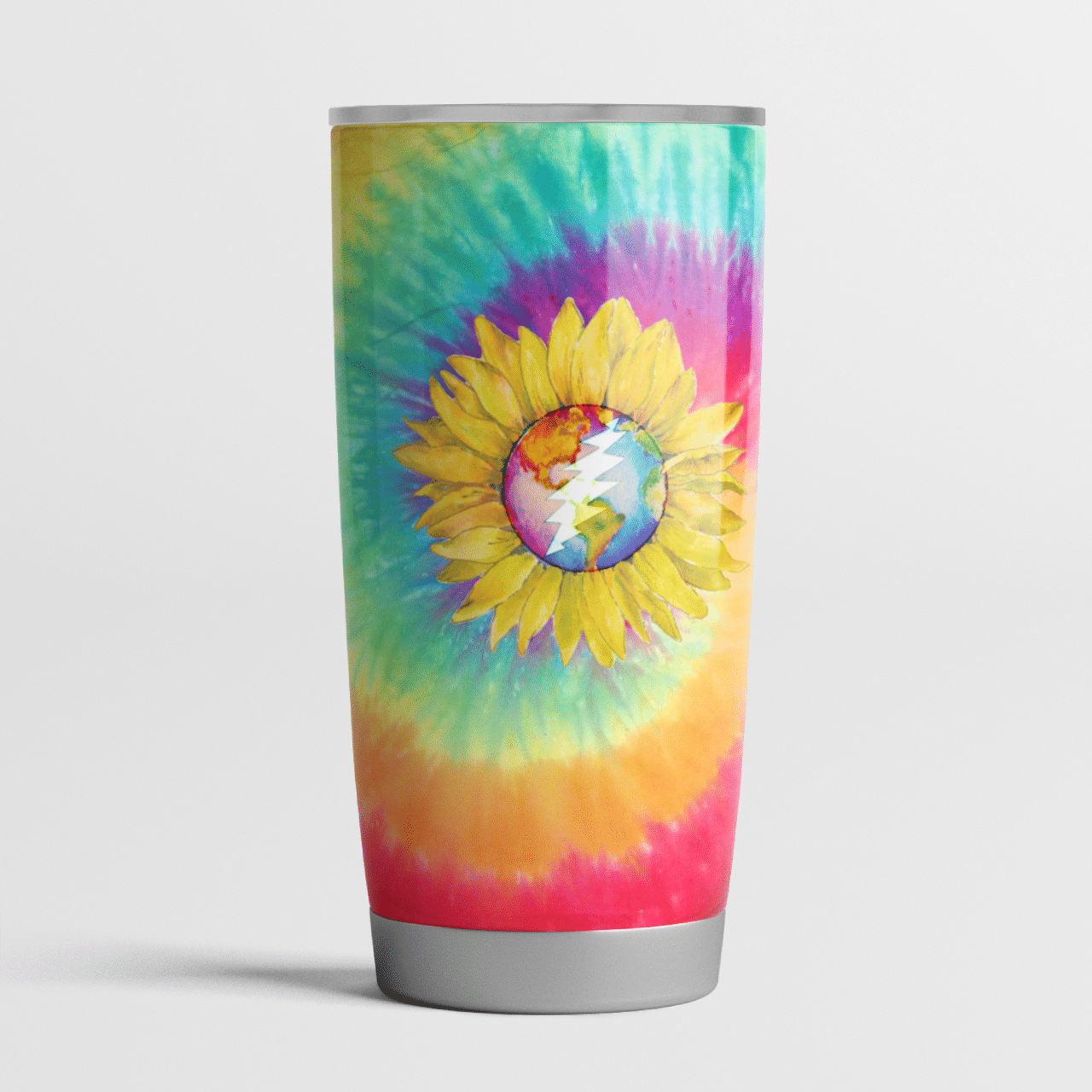 Grateful Dead Colorful Sunflowers Tumbler