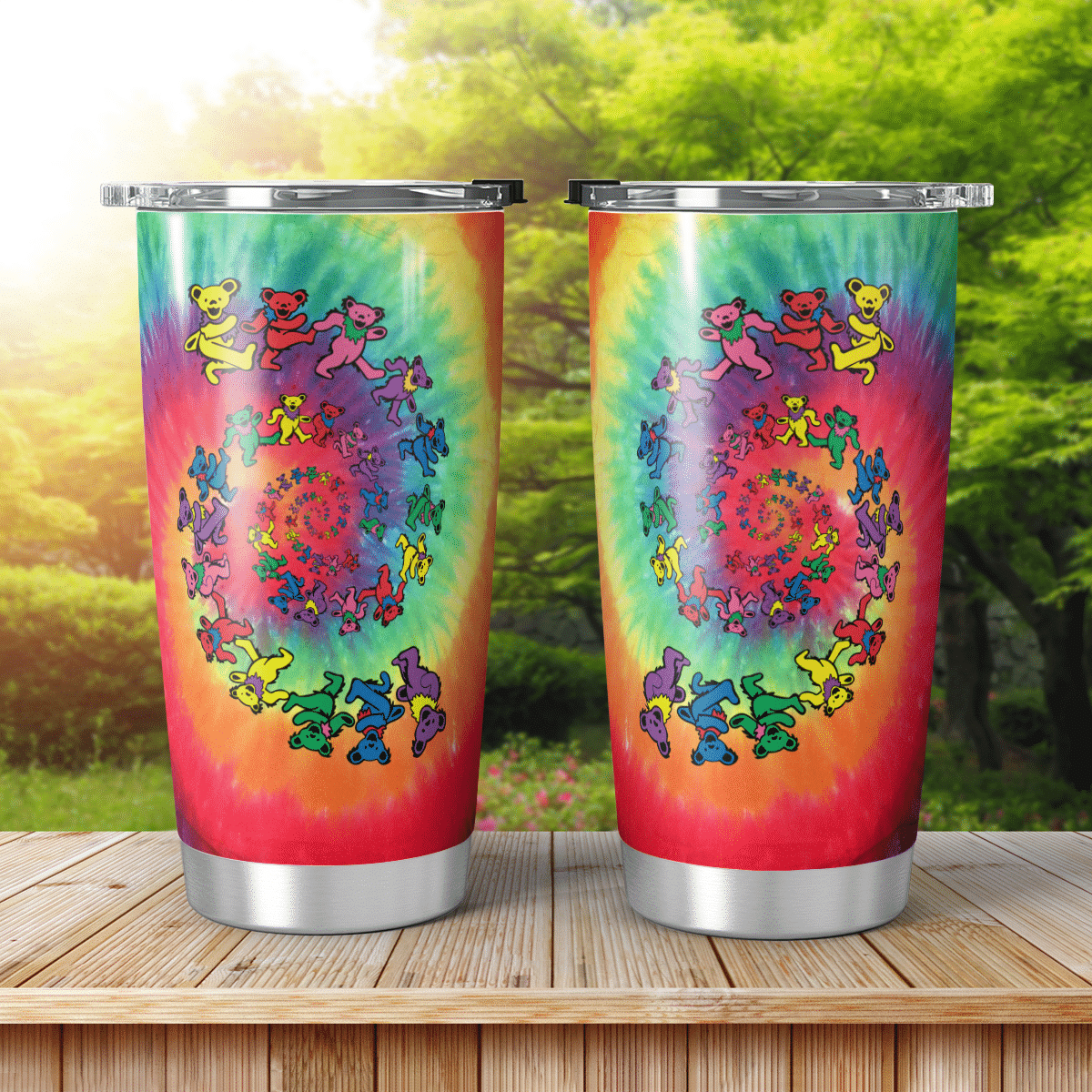 Dancing Bears Colorful Tumbler