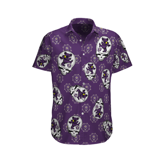 Purple Dancing Bears Hawaiian Shirt