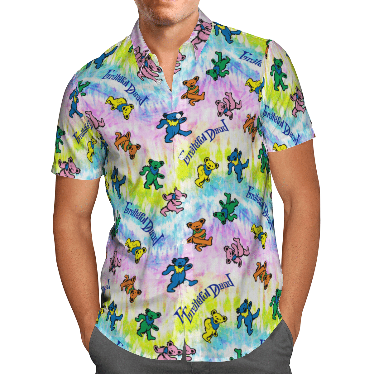 Colorful Dancing Bears Aloha Shirt