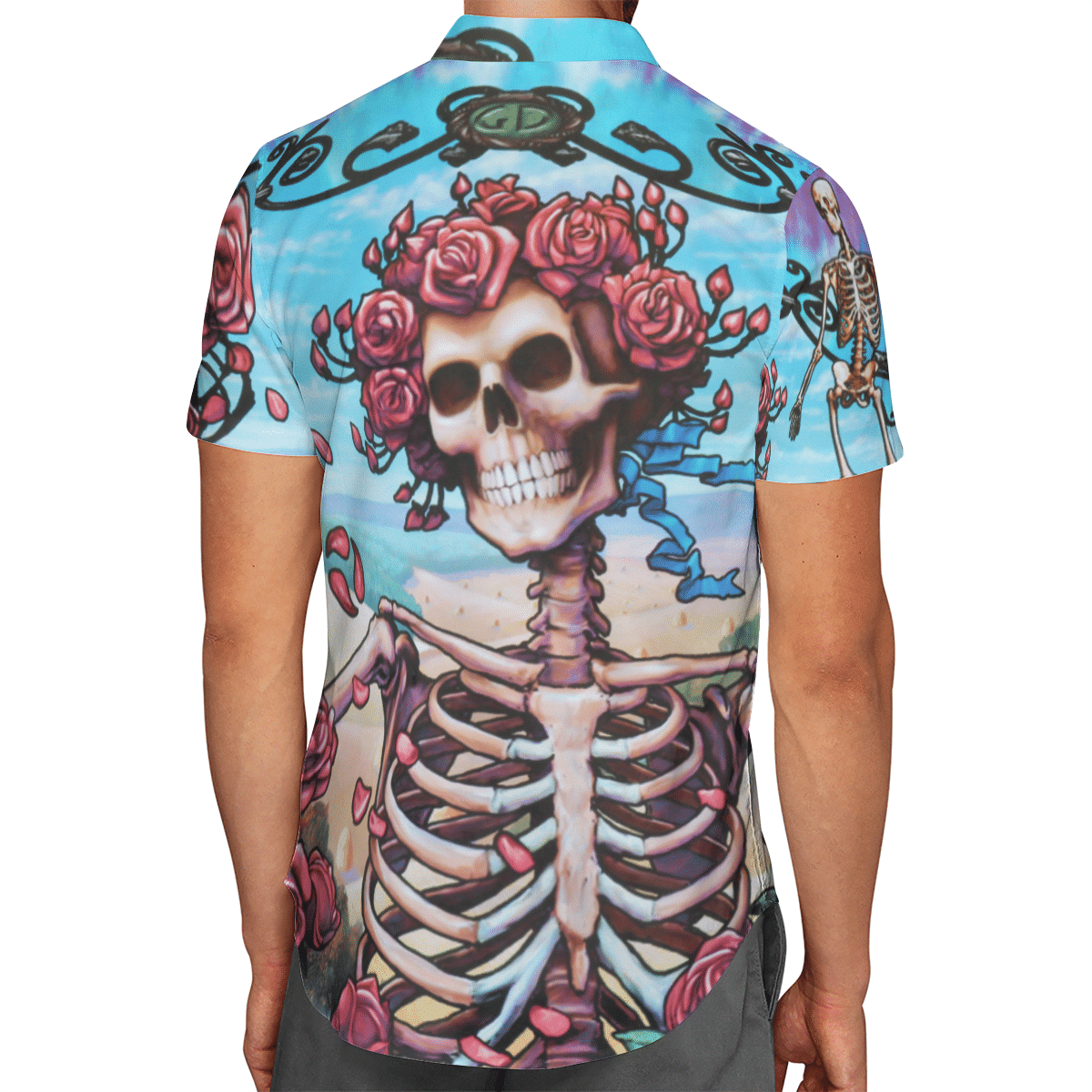 Skull & Roses Hawaiian Shirt