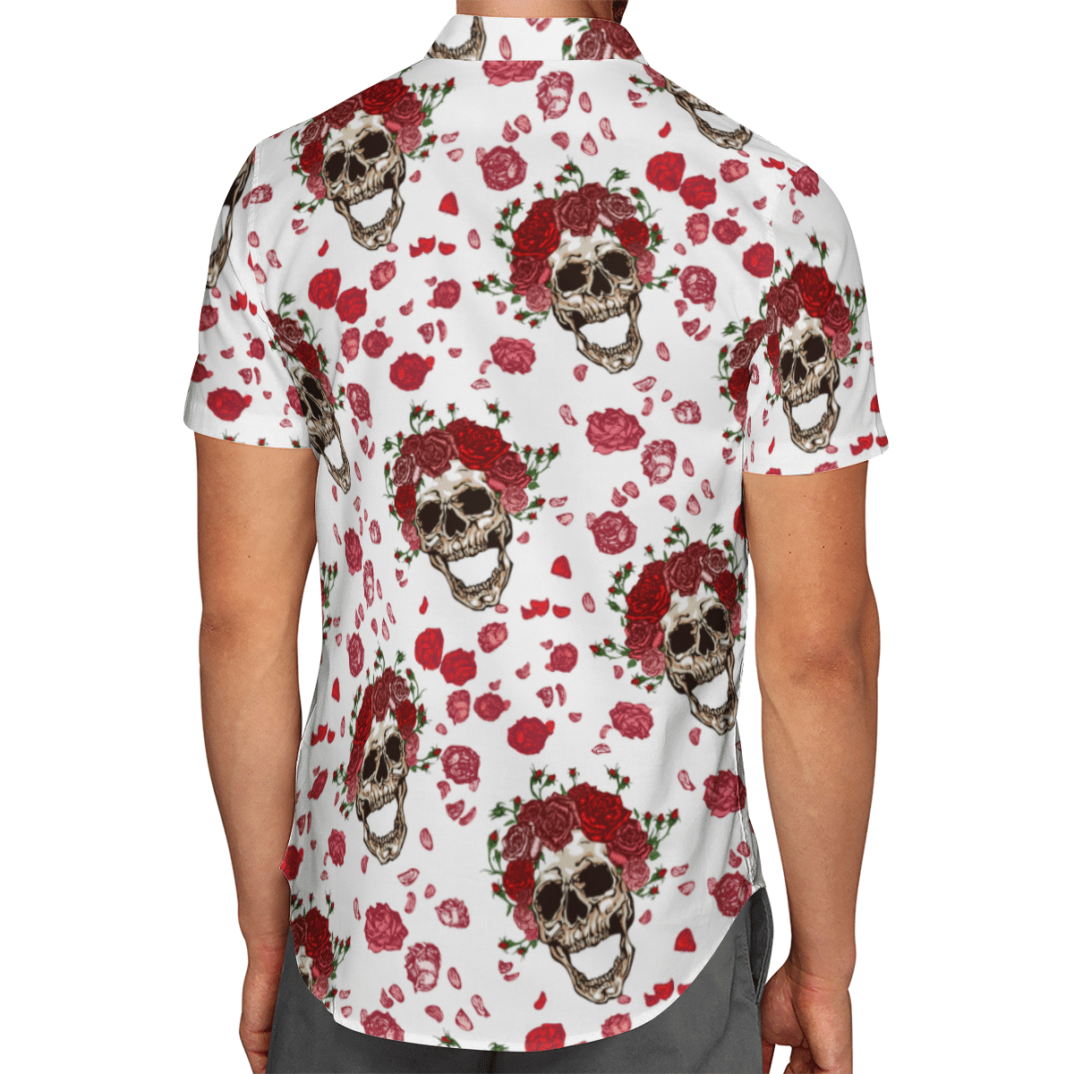 Skull & Roses Hawaiian Shirt 2
