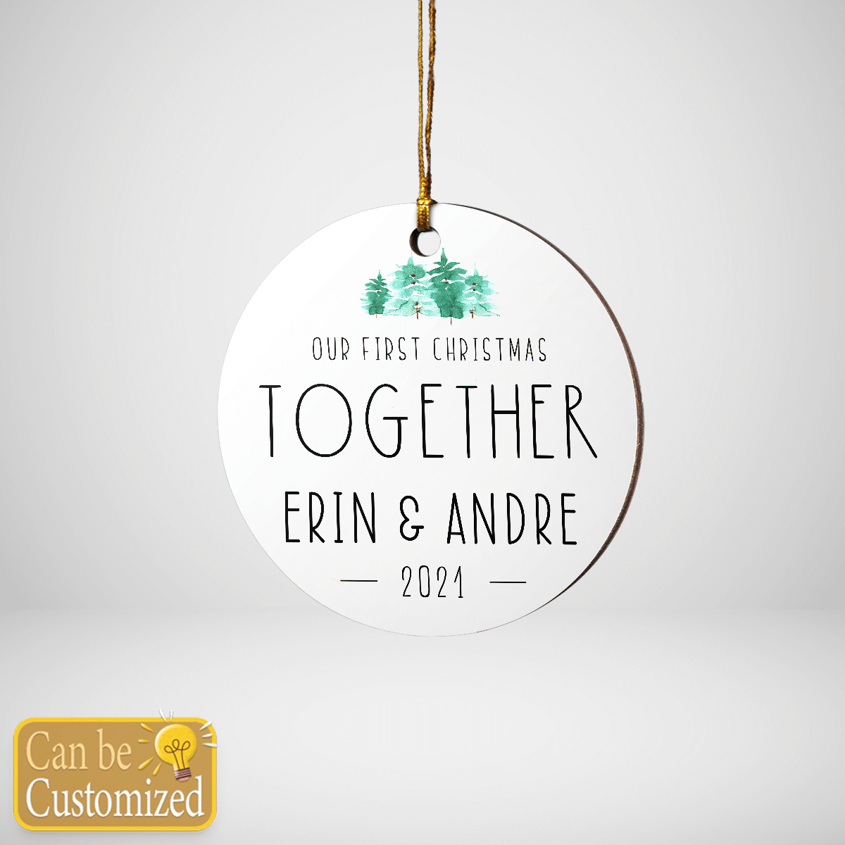 Personalized Our First Christmas Together Ornament