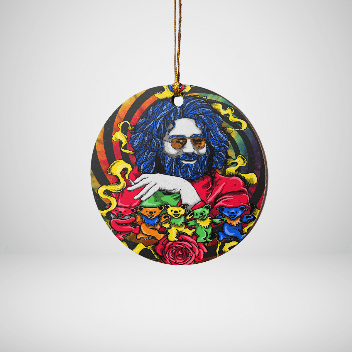 Colorful Bears Round Ornament