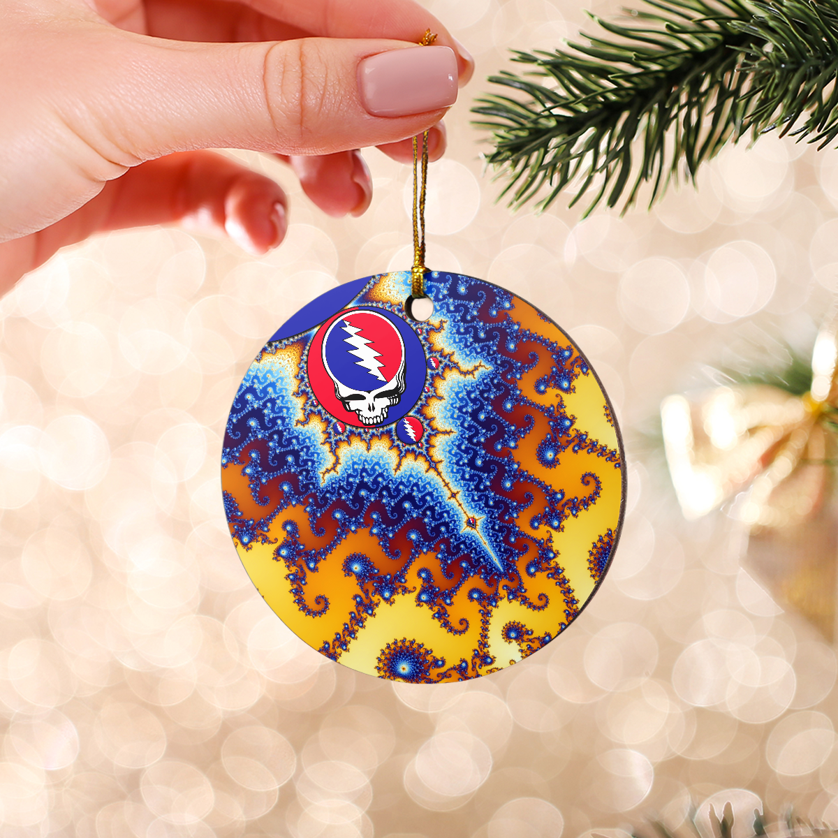 Colorful Bears Round Ornament 2