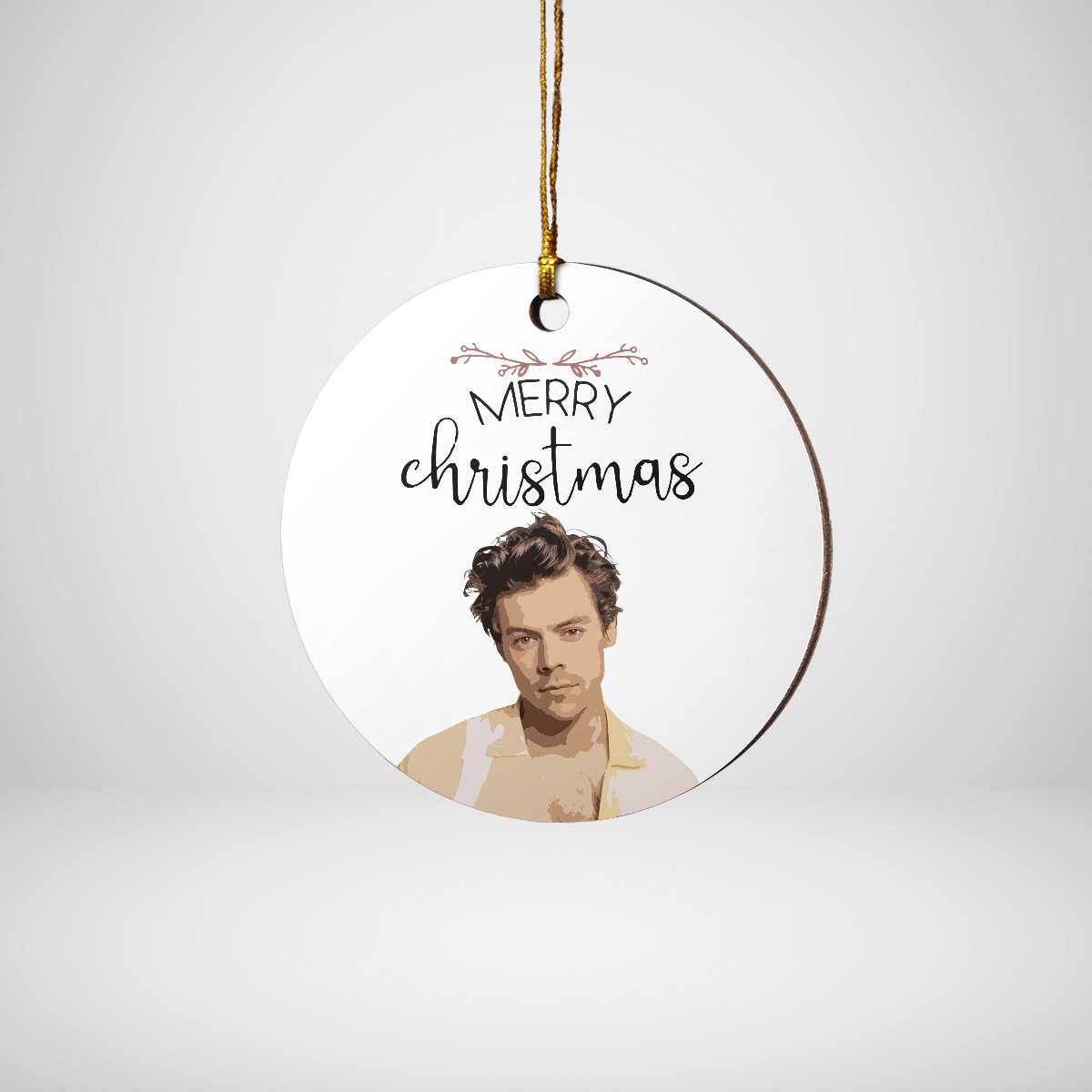 HS Merry Christmas Round Ornament