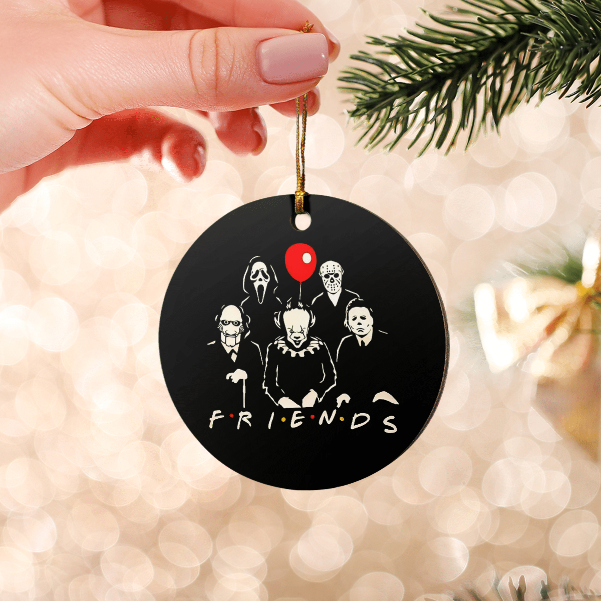 Horror Character Friends Christmas Ornament 3